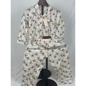 DÔEN Elio Playsuit Pajama Jumpsuit – Liberty Alessia Rose Floral – Size 8 – NWT